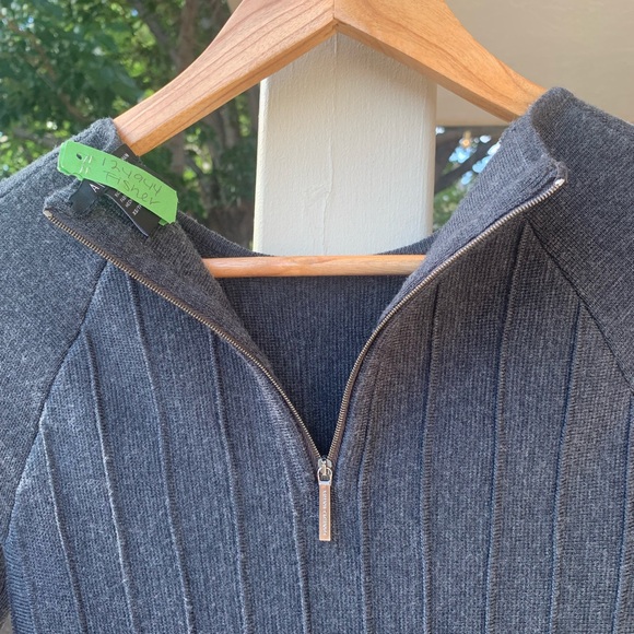 Armani Exchange dark grey merino knit wool dress size XS/TP//EP - Picture 3 of 16